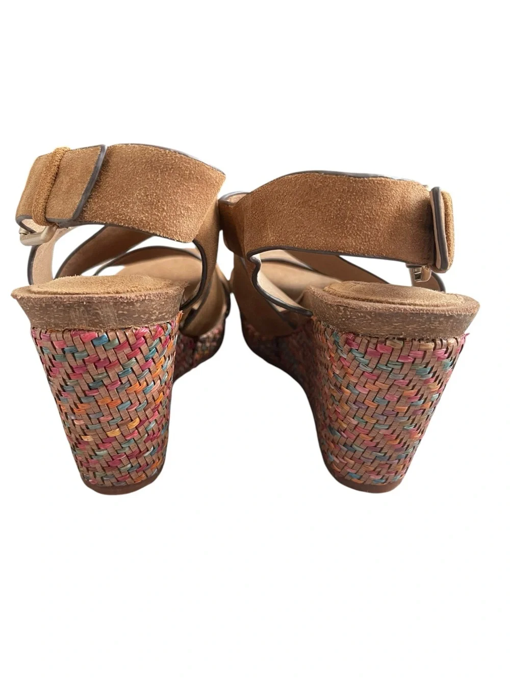 Sofft Hadison Wedge Suede Sandals Women’s Size 9 Comfortable